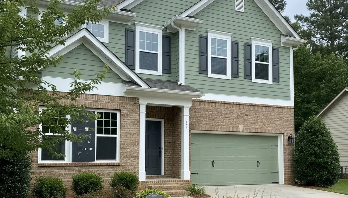 Completed exterior house painting in Greensboro NC showing smooth, weather-resistant finish and curb appeal