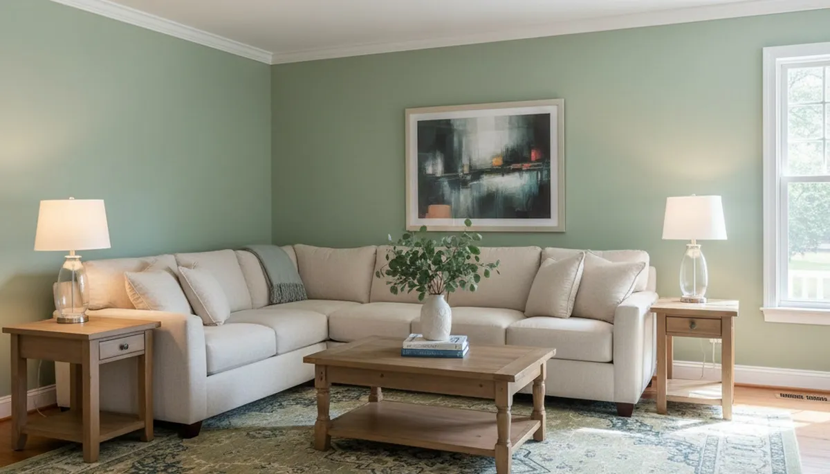 Professional interior painting with smooth finishes in Greensboro, NC home living space