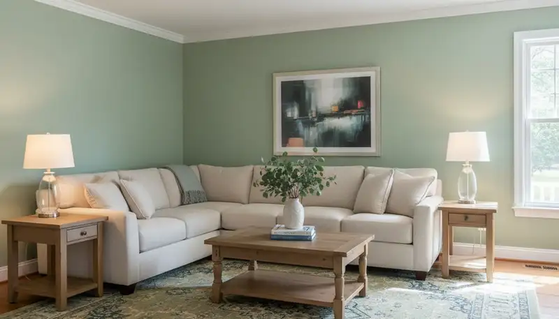 Professional interior painting with smooth finishes in Greensboro, NC home living space