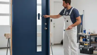 Professional door painting service in Greensboro NC by expert house painters for durable finishes