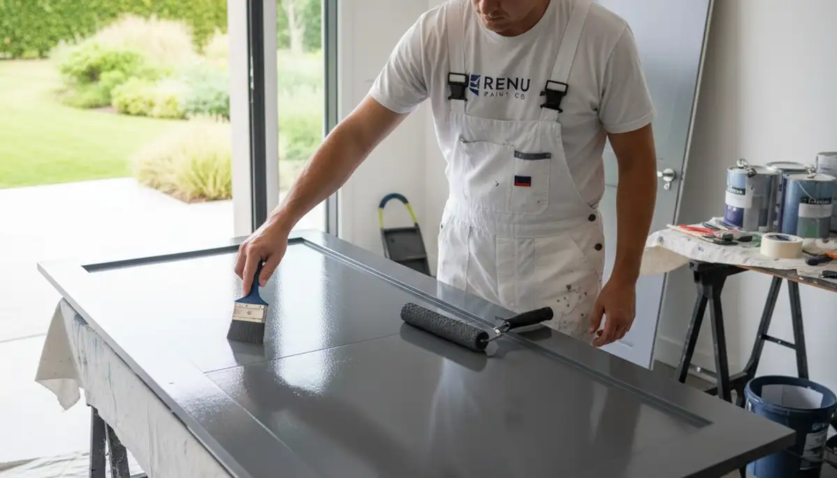 Professional door painting by expert house painters in Greensboro, NC
