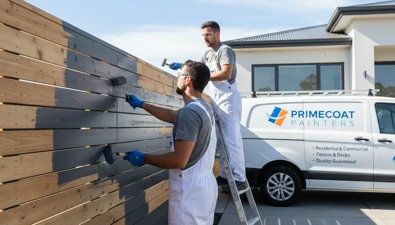Professional fence painting service in Greensboro NC protecting wood with weather-resistant coatings