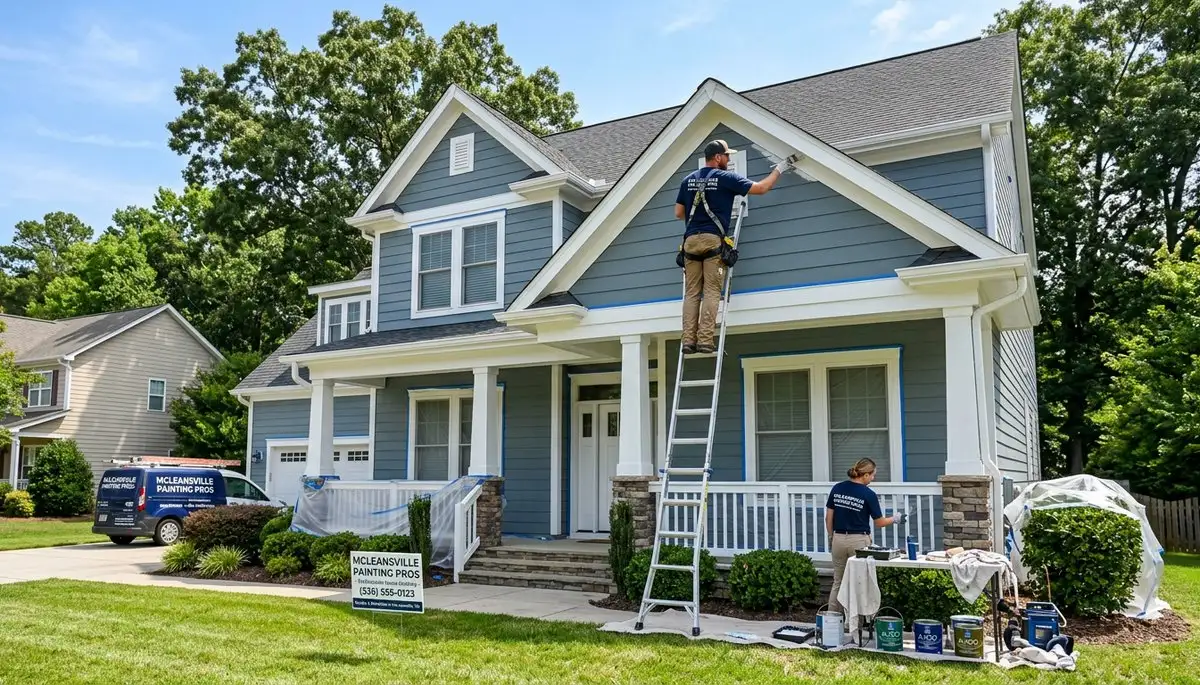 Professional house painters in Greensboro NC providing expert exterior home painting services