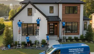 House painting contractor in Greensboro, NC providing interior and exterior painting services