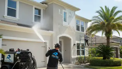 Professional pressure washing service restoring home siding in Greensboro, NC